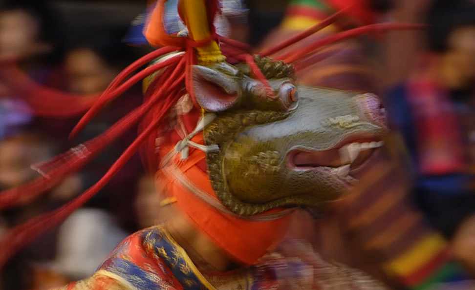 Bhutan Trashigang Festival Stag Dancer